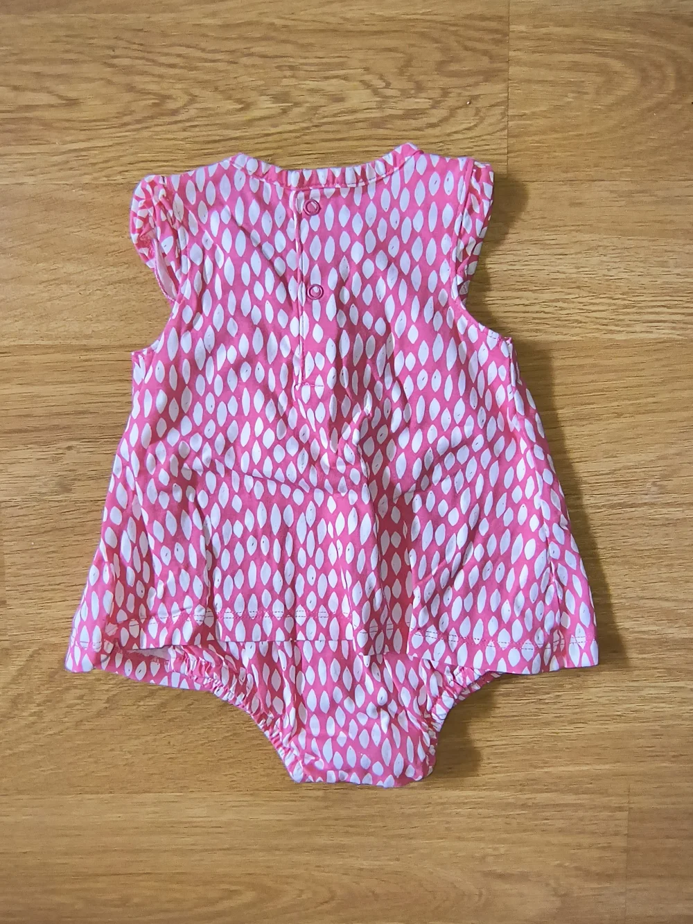 Child Of Mine Made By Carter's Pink Patterned Baby Dress & Bloomer Set